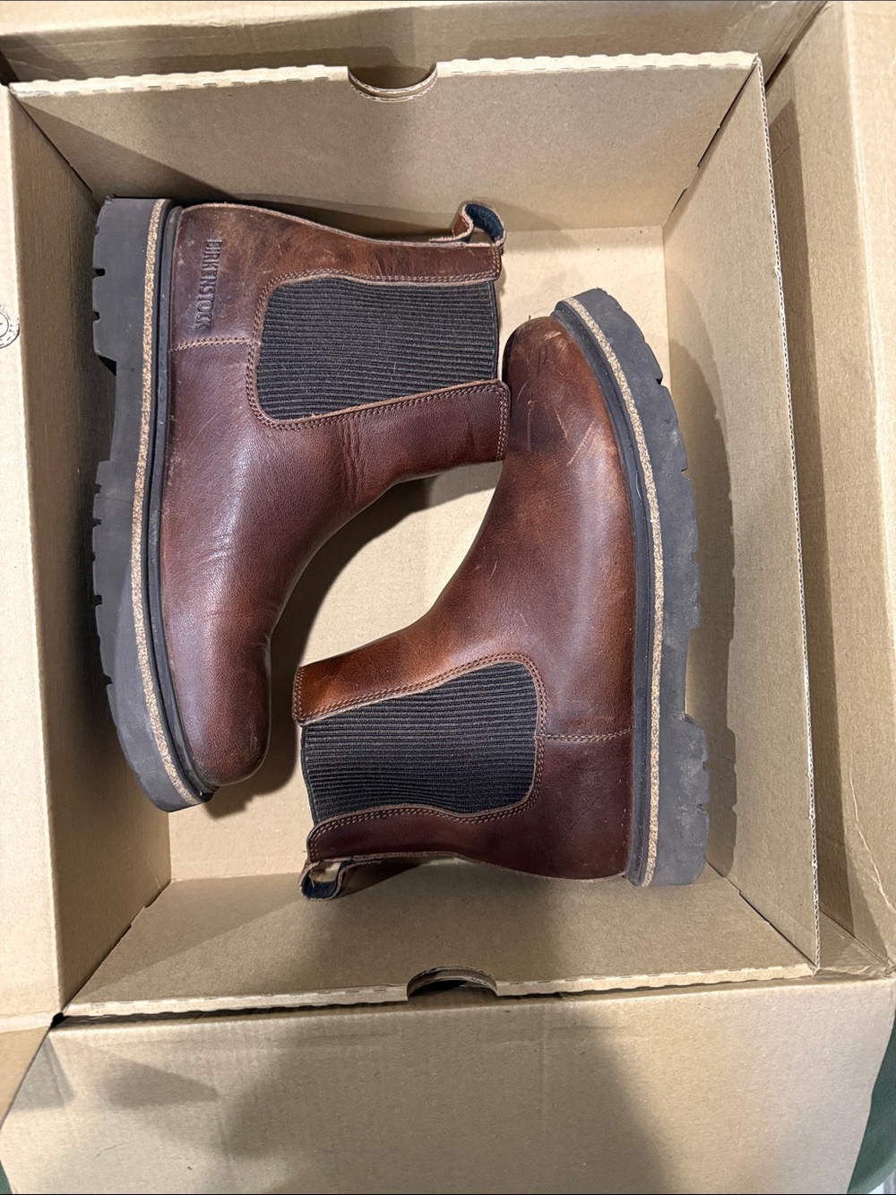 Birkenstock Women's Brown Leather Chelsea Ankle Boots - Picture 4 of 4